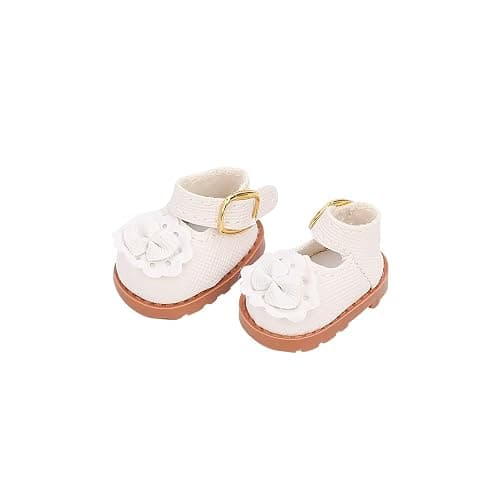 MVOHSMVO Clothes for 17cm Doll, Funny Accessories Suit Set Compatible for LABUBU Standing/Sitting or Any 17cm/6.7inch Doll (Colorful Hoodie/Checkered Half Skirt/Princess Shoes White) thumbnail 5