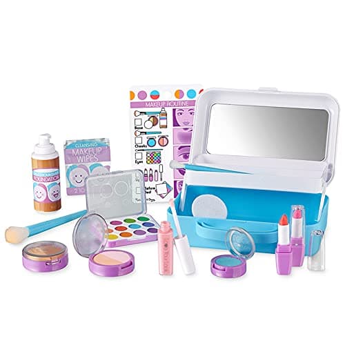 Melissa & Doug Love Your Look Pretend Makeup Kit Play Set – 16 Pieces for Mess-Free Pretend Play (Does NOT Contain Real Cosmetics) thumbnail 4