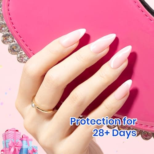 Beetles Rubber Base Gel Nail Polish, 6 Colors Nude Gel Polish Pink Peach Neutral Sheer French Tips Base Colors for Nails Flexible U V LED Soak Off for DIY Home Manicure Nail Gifts thumbnail 7