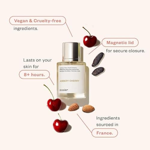 Dossier - Eau de Parfum - Ambery Cherry - Inspired by T.Ford Lost Cherry - Perfume Luxury - Pure Infused - Paraben Free - Vegan - For Women Men Unisex - Fragrance 1.7 Fl oz (Spray 50ml) thumbnail 4