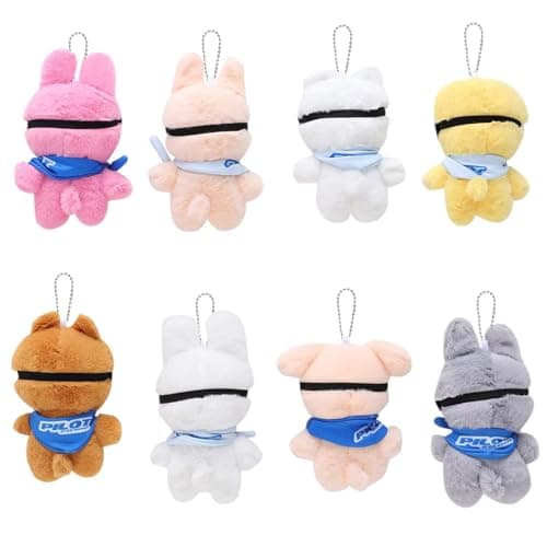 JUNG KOOK SKZ Plushies Skzoo 3RD Stuffed Animal Toy Skz Merch Fans Meeting Dolls with Sunglasses Removable for Fans (Team 8pcs) thumbnail 4