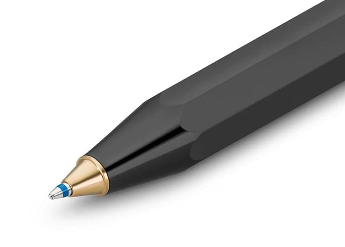 Kaweco CLASSIC SPORT Ball Pen Black Retractable Ballpoint Pen with a Standard D1 Refill 10.5 cm thumbnail 2