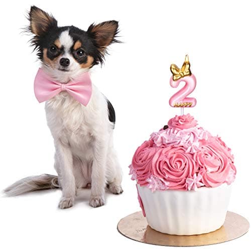Nuanchu Pink Number 2 Candle Girl Happy Birthday Topper, for Birthday Cake Baking Celebration Reunions Anniversary Party Supplies thumbnail 3