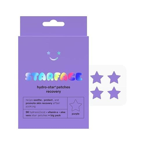 Starface Hydro-Star Recovery BIG PACK, Hydrocolloid Patches with Aloe Vera and Vitamin A, Helps Soothe and Protect Skin After Picking (96 Count) - Image 1