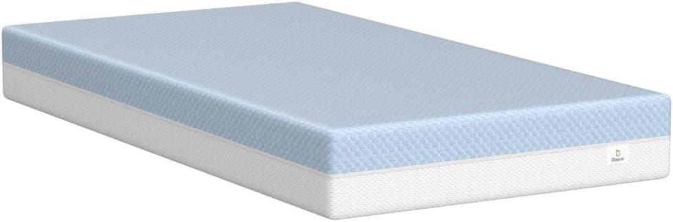 Dourxi Crib Mattress, Dual Sided Comfort Memory Foam Toddler Bed Mattress, Triple-Layer Breathable Premium Baby Mattresses for Infant and Toddler w/Removable Outer Cover - White&Blue thumbnail 9