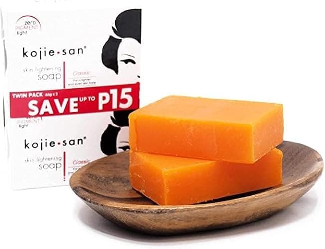 Kojie San Skin and Body Brightening Soap - Original Kojic Acid, Dark Spot Remover Bar Soap with Glycerin & Tea Tree Oil - 65g x 2 Bars thumbnail 5