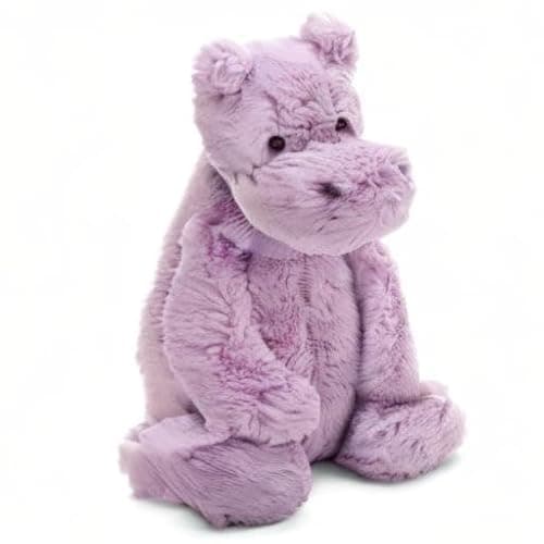 Jellycat Bashful Lilac Hippo Stuffed Animal, Medium 12 inches - Hippopotamus Plush Toy - Classic Children's Gift thumbnail 2