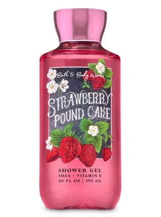 Bath and Body Works - Strawberry Pound Cake - Daily Trio - Shower Gel, Fine Fragrance Mist & Super Smooth Body Lotion- New 2020 thumbnail 2