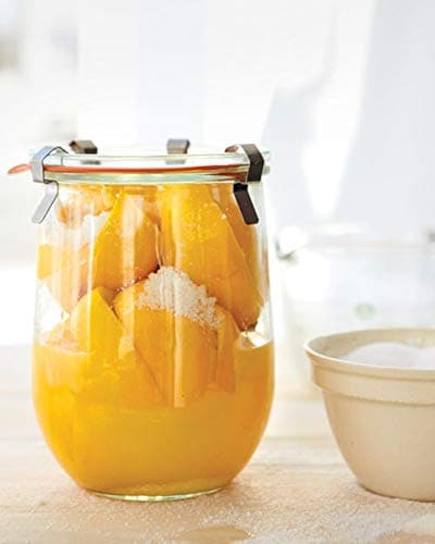 Weck Tulip Jars 1 Liter - Large Sourdough Starter Jars with Wide Mouth, Glass Lids and Keep Fresh Covers - Suitable for Canning and Storage (2 Pack) thumbnail 7