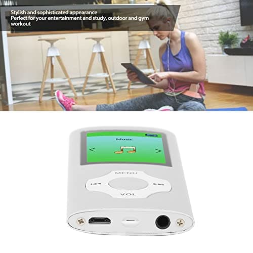64G MP3 Player, 1.8 Inch Music Player, LCD Screen, Recording FM Radio, Portable MP3 Player for Kids Students (Silver) thumbnail 2