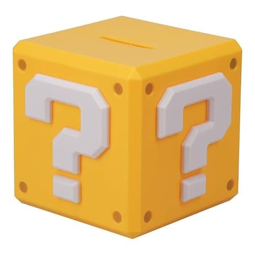 Super Mario Question Block Money Box - Officially Licensed Gift for Kids Bedroom Accessories & Decor | Paladone thumbnail 2