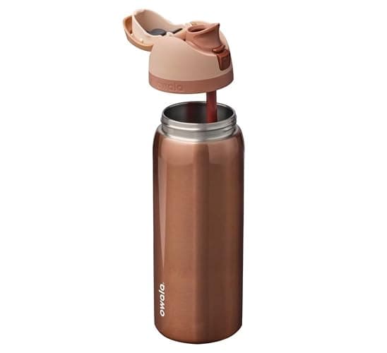 Owala 32oz Stainless Steel FreeSip Water Bottle - In Good Company (Rose Gold) thumbnail 2