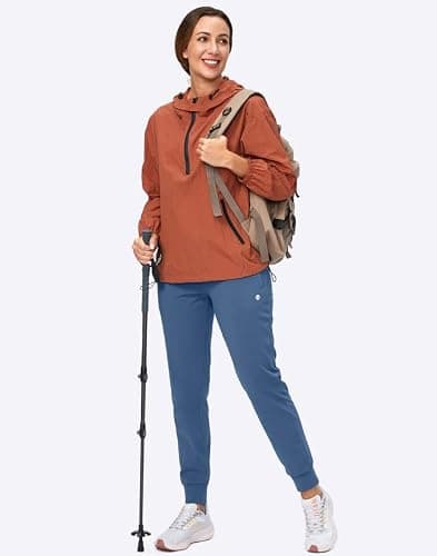 G Gradual Women's Fleece Lined Joggers High Waisted Water Resistant Thermal Winter Sweatpants Running Hiking Pockets thumbnail 7