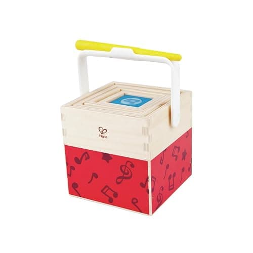 Hape Stacking Music Set | Colorful 6 Piece Musical Box Toy, Wooden Set for Kids 18 Months+ thumbnail 6