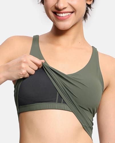 THE GYM PEOPLE Womens' Sports Bra Longline Wirefree Padded with Medium Support thumbnail 2