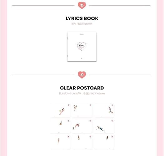 TWICE [WHAT IS LOVE?] 5th Mini Album Random Ver CD+P.Book+Card+Sticker+Tracking Number thumbnail 5