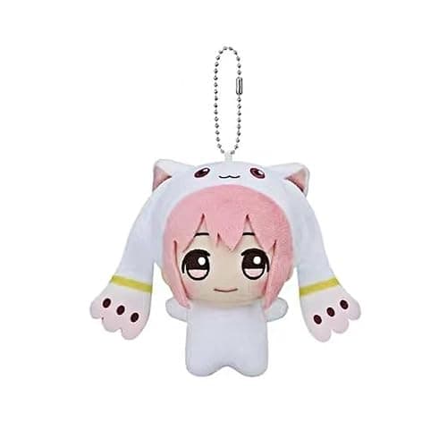 YLEAFUN Anime Plush Kaname Madoka Figure Soft Stuffed Throw Pendent Figurine Cute Bags Charm Keychain Gifts 10cm - Image 1