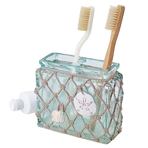 Avanti Linens - Toothbrush Holder, Resin Bathroom Accessories, Beach Inspired Bathroom Decor (Seaglass Collection) thumbnail 4