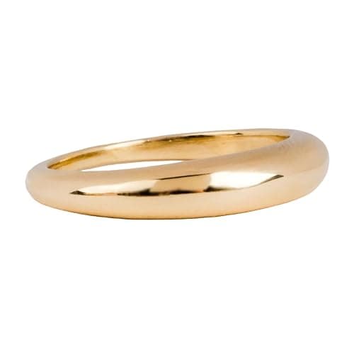 THEBLUEPEARL Women Silver Ring, Pinky Promise Band, 925 Sterling Silver, Gold Micron, Unisex, Dainty, Statement Jewelry, Minimalist, Wedding, Engagement, Stackable, Tiny, TBP-284 thumbnail 4