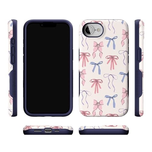 Casely iPhone 17e Case | Coquette Girlie | Pastel Bows | Bold Protective Design | Compatible with MagSafe thumbnail 9