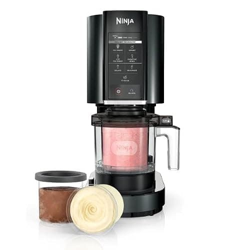 Ninja CREAMi Ice Cream, Sorbet, Milkshake Maker + 3 CREAMi Pints, Black thumbnail 3