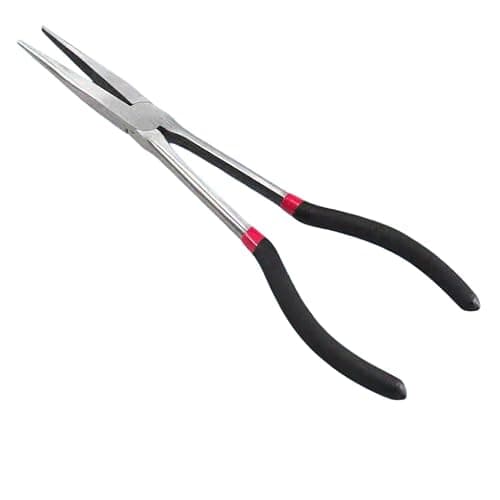 Extra Long Needle Nose Pliers，11 Inches Long Reach Straight Needle Nose Pliers Designed for Mechanics, Technicians, and Contractors| Milled-Jaws | Steel thumbnail 4