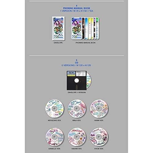 DREAMUS NewJeans New Jeans 1st EP Album Bluebook Version CD+Mini Poster On Pack+Log Book+Pin-up Book+Phoning Manual Book+ID thumbnail 3