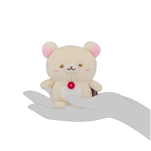 San-X Original Rilakkuma Honyagurumi Series Sitting Mochi Plush - 4" Korilakkuma thumbnail 5
