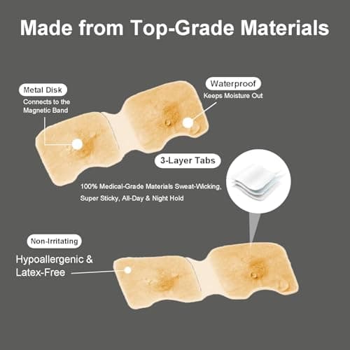 Magnetic Nasal Strips (30 Pairs) - Anti-Snoring Magnetic Nose Strips for Sleeping, Breathable Snore Reducing Aids & Sleep Aid Nasal Magnets Anti Snoring Devices thumbnail 6