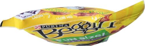 Purina Beggin' Fun Size Dog Treats, Original with Bacon, 25 oz Pouch | Big bacony flavor in a soft, easy-to-chew texture, with real meat as the first ingredient and no artificial flavors thumbnail 4