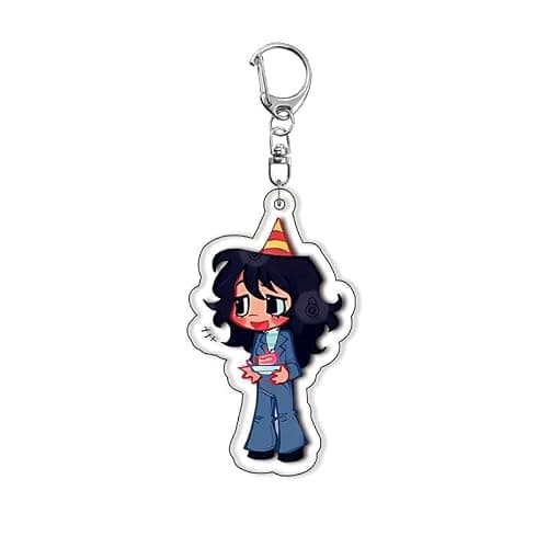 SUJEBRAN 5 Mouthwashings Keychain Horror Game Figures Collection Mouthwashings Acrylic Keyring Bag Charms Decorations thumbnail 2