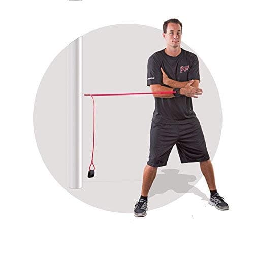 Jaeger J-Bands Resistance Bands for Pitchers. Baseball & Softball Pitching Trainer and Arm Trainer. Pitching Bands for Throwing. Training Equipment with Laminated Instruction Sheet - Regular - (Ages 13 & Above) - Elite - White/Blue thumbnail 5