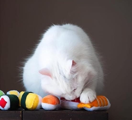munchiecat Premium Organic Catnip Sushi Toy (1-pc) for Cats, Kittens - USA Made Durable Design for Pouncing, Batting and Play thumbnail 7