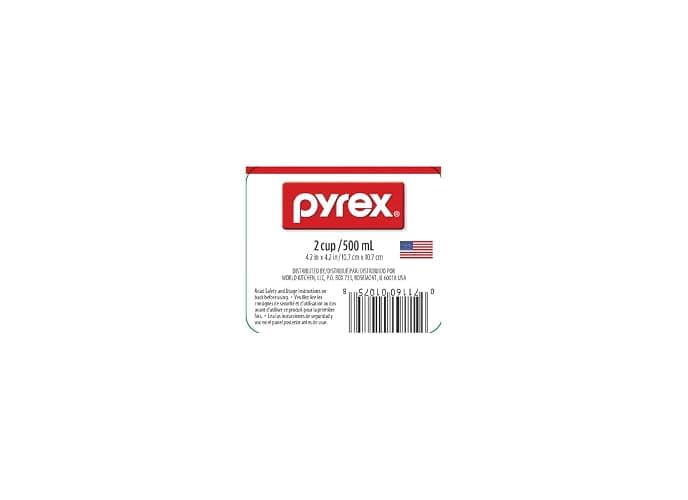 Pyrex Prepware 6001075 Measuring Cup, Red Graphics, Clear thumbnail 7
