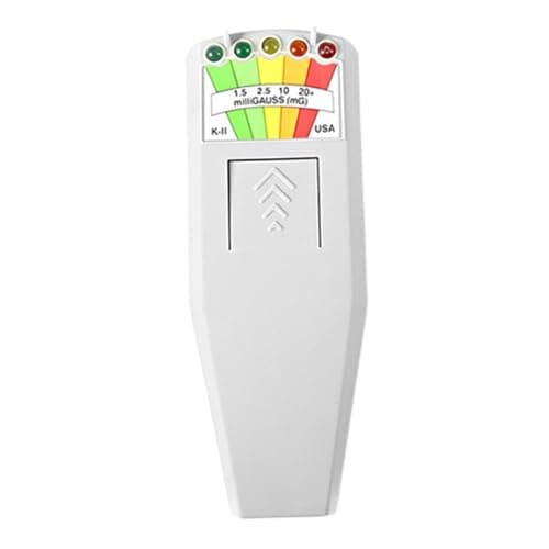 5 LED EMF Meter Field Detector Hunting Paranormal Equipment Tester Counter Without Battery White - Image 1