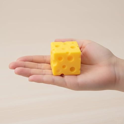 LORBIFIN Cheese Squeeze Toy, Yellow Mochi Stress Relief Maltose Stretch Sensory for and Adults thumbnail 8