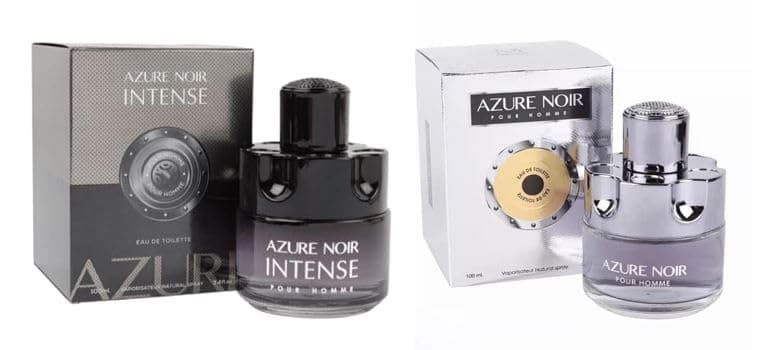 Viaan Krishna AZURE NOIR POUR HOMME & AZURE NOIR INTENSE Combo Pack Cologne Eau de Toilette Fragrance for Men (3.4oz/100ml x2), Natural Spray, Long Lasting (2 PACK) - Image 1