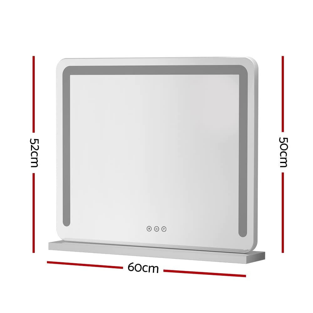 Embellir Large Makeup Mirror, Vanity Mirrors Beauty Cosmetic Dressing Bathroom Decor, LED Strip with 10X Magnification Frameless Tabletop Lights Rectangle Dimable thumbnail 6