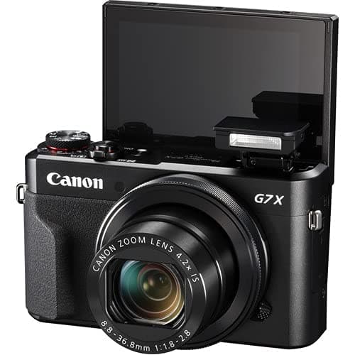 Canon PowerShot G7 X Mark II Digital Camera (1066C001), 64GB Memory Card, Card Reader, Soft Bag, Flex Tripod, Hand Strap, Memory Wallet, Cleaning Kit (International Model) (Renewed) thumbnail 6