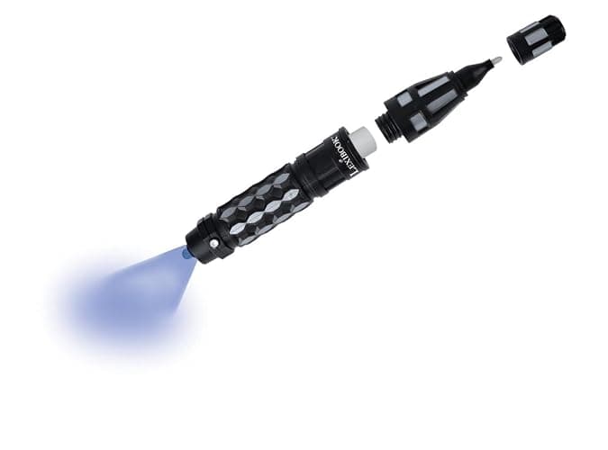 LEXiBOOK - Spy Mission, Spy Pen with Invisible Ink to Write Secret Messages, UV decoding Lights and Secret Compartment, Black, RPSPY02 thumbnail 2