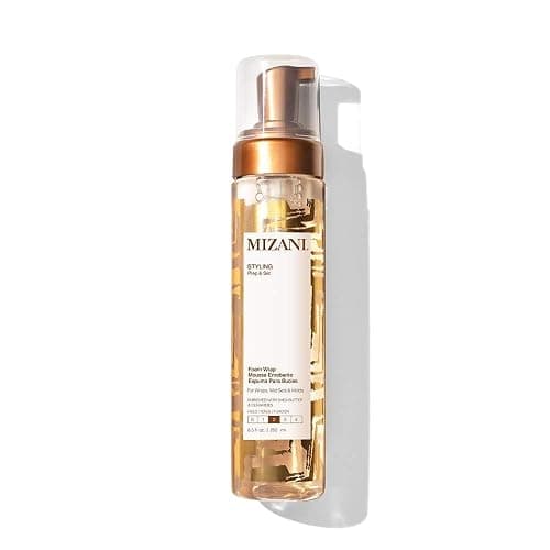 Mizani Foam Wrap Curly Hair Styling Foam - Anti Frizz Moisturizing Hair Mousse with Shea Butter, Smooth and Shine, Non-Greasy, Silicone-Free, Free from Drying Alcohols - Image 1