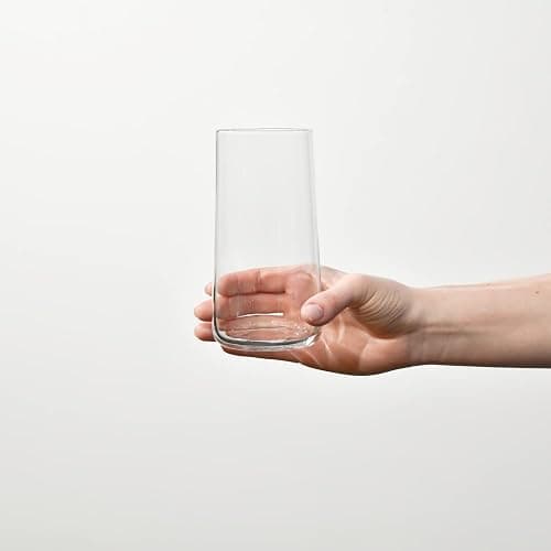 Krosno Tall Water Glasses, Set of 6, 18.3 oz, Avant-Garde Collection, Lightweight Crystal Glass, Perfect for Everyday, Dishwasher Safe, Made in Europe thumbnail 4