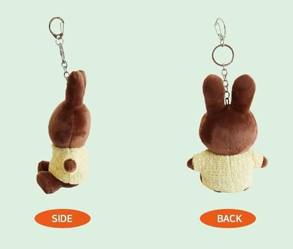 MSGlobal Cute Plush Keychain for Bag, Backpack, About 5 Inches thumbnail 3
