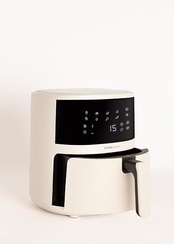 CREATE Air Fryer Studio Easy Luftfritteuse, 4,5 l, gebrochenes Weiß, Kapazität 5-6 Portionen, 10 Programme, Touch-Bedienfeld, Zeit- und Temperatursteuerung, 1400 W thumbnail 6