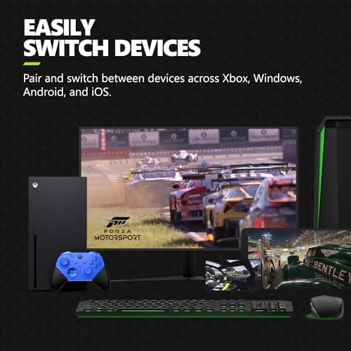 Xbox Elite Series 2 Core Wireless Gaming Controller – Blue Series X|S, One, Windows PC, Android, and iOS thumbnail 5