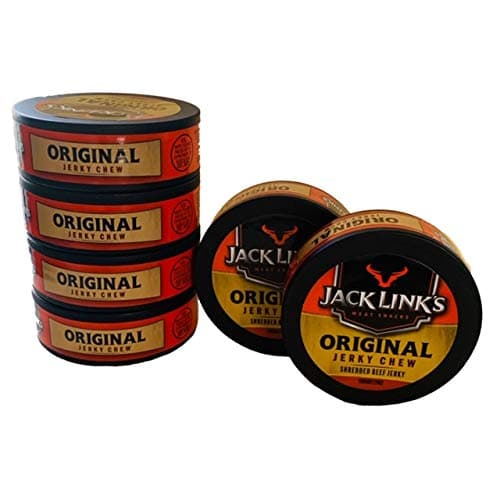 Jack Links Original Jerky Chew | Original Shredded Beef Jerky | .32 oz Cans | Pack of 6 Cans - Image 1
