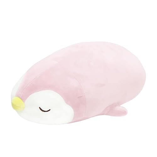 FFxiong 22" Pink Penguin Stuffed Animal Large Plush Toy Cute Soft Body Pillow Big Penguin Plushies Doll Gift for Kids Girl Boy Birthday Valentines thumbnail 2