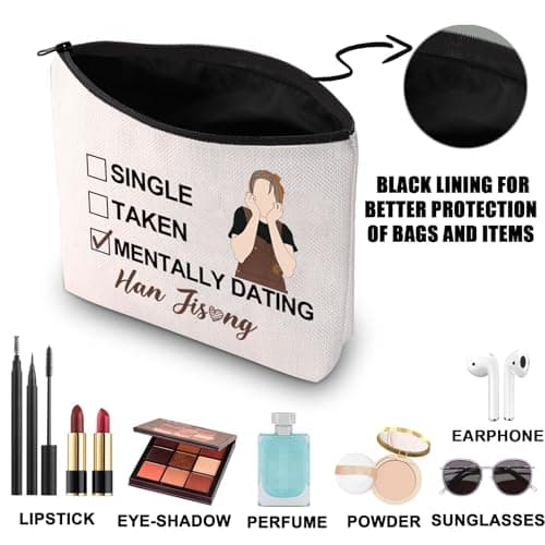 JNIAP Stay Han Makeup Bag Stay Quokka Gifts Single Taken Mentally Dating With Han Gifts Stay Member Gifts (WITH HAN mb) thumbnail 3