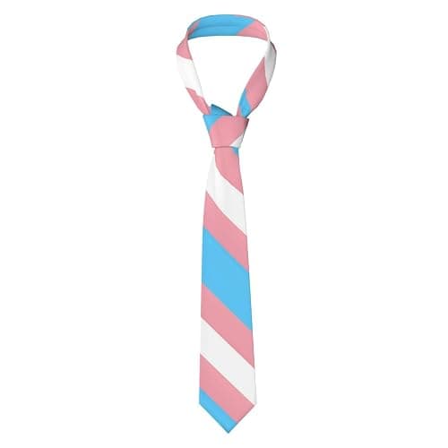 LGBT Pride Men's Tie Gay Rainbow Tie Bisexual Flag Neckties Funny Color Novelty Formal Business Neckties - Image 1