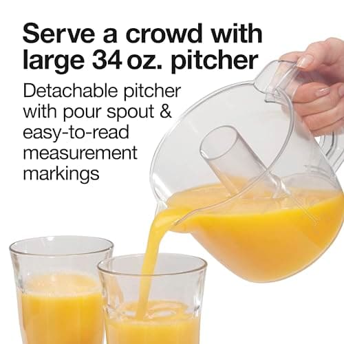 Proctor Silex Juicer Electric Citrus Juicer Machine, 34 oz., for Orange, Lemon, Grapefruit Juice, White and Green (66340) - White and Green thumbnail 4